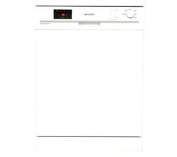 SHARP  QW-GC13F472W Full-size Dishwasher - White